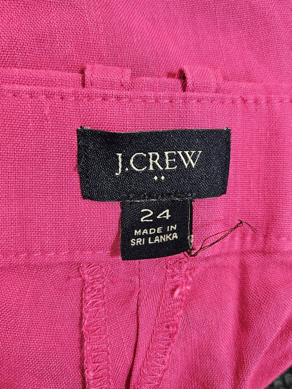 J.Crew Factory Linen-blend Wide-leg Pleated Trouser Pant Size 24 - Picture 4 of 8